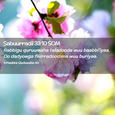 Picture 02 - Sabuurradii 33:10 SOM - Rabbigu quruumaha taladooda wuu baabbi'iyaa, Oo - Bible Verse Picture