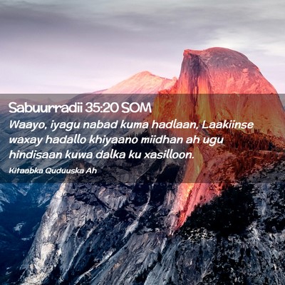 Picture 02 - Sabuurradii 35:20 SOM - Waayo, iyagu nabad kuma hadlaan, Laakiinse waxay - Bible Verse Picture