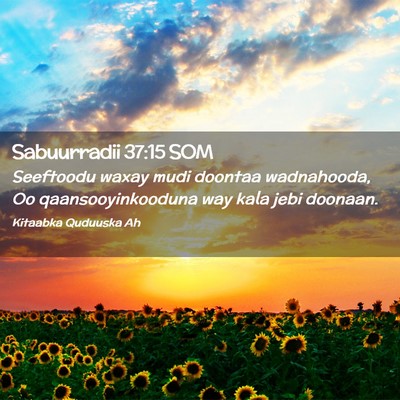 Picture 02 - Sabuurradii 37:15 SOM - Seeftoodu waxay mudi doontaa wadnahooda, Oo - Bible Verse Picture