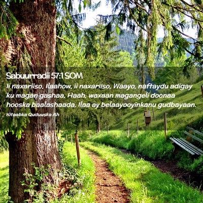 Picture 02 - Sabuurradii 57:1 SOM - Ii naxariiso, Ilaahow, ii naxariiso, Waayo, - Bible Verse Picture