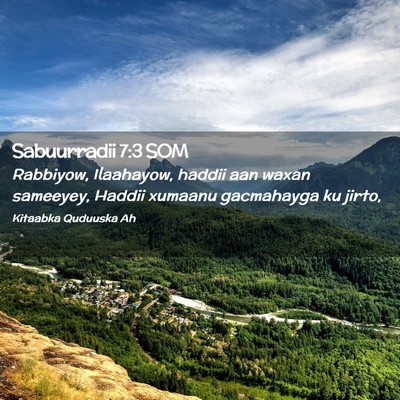 Picture 02 - Sabuurradii 7:3 SOM - Rabbiyow, Ilaahayow, haddii aan waxan sameeyey, - Bible Verse Picture