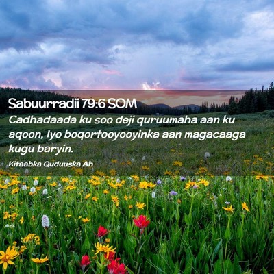 Picture 02 - Sabuurradii 79:6 SOM - Cadhadaada ku soo deji quruumaha aan ku aqoon, - Bible Verse Picture