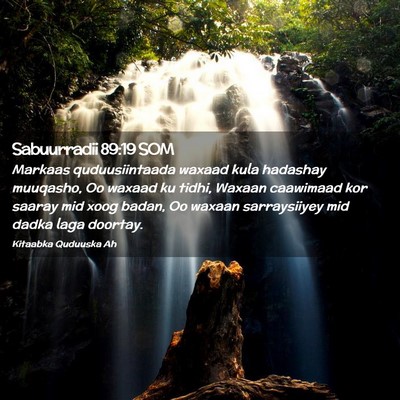 Picture 02 - Sabuurradii 89:19 SOM - Markaas quduusiintaada waxaad kula hadashay - Bible Verse Picture