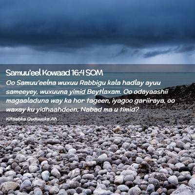 Picture 02 - Samuu'eel Kowaad 16:4 SOM - Oo Samuu'eelna wuxuu Rabbigu kala hadlay ayuu - Bible Verse Picture