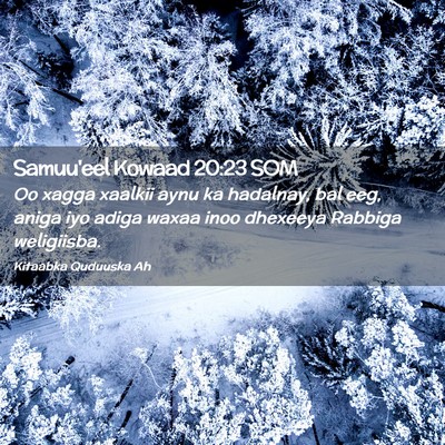 Picture 02 - Samuu'eel Kowaad 20:23 SOM - Oo xagga xaalkii aynu ka hadalnay, bal eeg, aniga - Bible Verse Picture