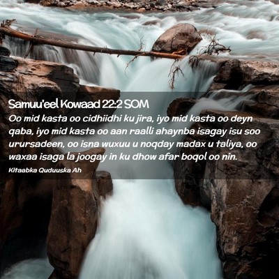 Picture 02 - Samuu'eel Kowaad 22:2 SOM - Oo mid kasta oo cidhiidhi ku jira, iyo mid kasta - Bible Verse Picture