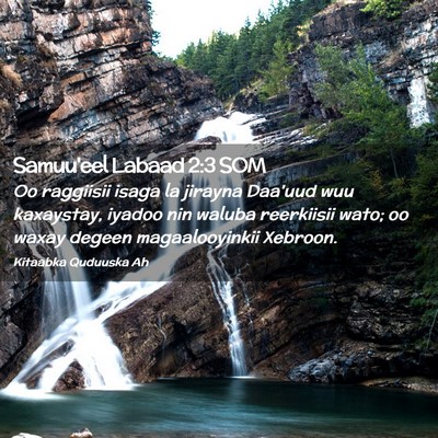 Picture 02 - Samuu'eel Labaad 2:3 SOM - Oo raggiisii isaga la jirayna Daa'uud wuu - Bible Verse Picture
