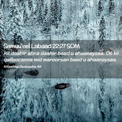 Picture 02 - Samuu'eel Labaad 22:27 SOM - Kii daahir ahna daahir baad u ahaanaysaa. Oo kii - Bible Verse Picture