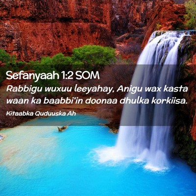 Picture 02 - Sefanyaah 1:2 SOM - Rabbigu wuxuu leeyahay, Anigu wax kasta waan ka - Bible Verse Picture