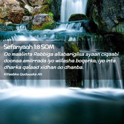 Picture 02 - Sefanyaah 1:8 SOM - Oo maalinta Rabbiga allabarigiisa ayaan ciqaabi - Bible Verse Picture