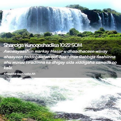 Picture 02 - Sharciga Kunoqoshadiisa 10:22 SOM - Awowayaashiin markay Masar u dhaadhaceen waxay - Bible Verse Picture