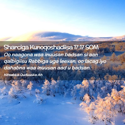 Picture 02 - Sharciga Kunoqoshadiisa 17:17 SOM - Oo naagona waa inuusan badsan si aan qalbigiisu - Bible Verse Picture