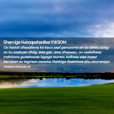 Picture 02 - Sharciga Kunoqoshadiisa 17:8 SOM - Oo haddii dhexdiinna ka kaco xaal garsoorid ah oo - Bible Verse Picture