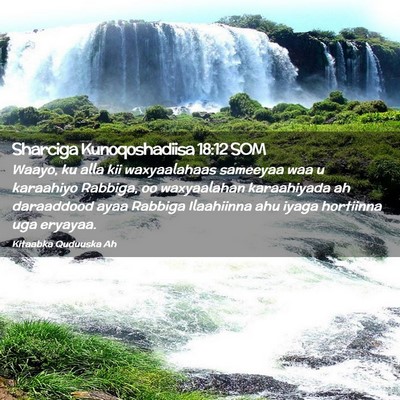 Picture 02 - Sharciga Kunoqoshadiisa 18:12 SOM - Waayo, ku alla kii waxyaalahaas sameeyaa waa u - Bible Verse Picture