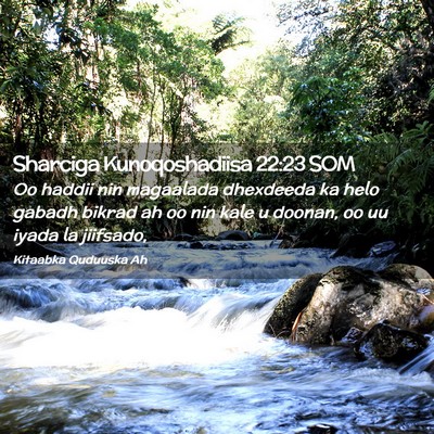 Picture 02 - Sharciga Kunoqoshadiisa 22:23 SOM - Oo haddii nin magaalada dhexdeeda ka helo gabadh - Bible Verse Picture