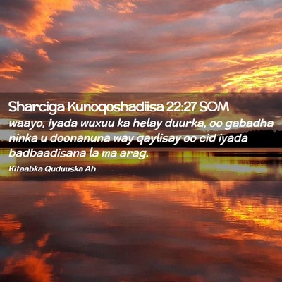 Picture 02 - Sharciga Kunoqoshadiisa 22:27 SOM - waayo, iyada wuxuu ka helay duurka, oo gabadha - Bible Verse Picture