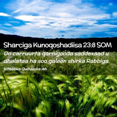 Picture 02 - Sharciga Kunoqoshadiisa 23:8 SOM - Oo carruurta qarnigooda saddexaad u dhalataa ha - Bible Verse Picture