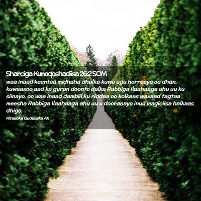 Picture 02 - Sharciga Kunoqoshadiisa 26:2 SOM - waa inaad keentaa midhaha dhulka kuwa ugu - Bible Verse Picture