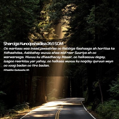 Picture 02 - Sharciga Kunoqoshadiisa 26:5 SOM - Oo markaas waa inaad jawaabtaa oo Rabbiga - Bible Verse Picture