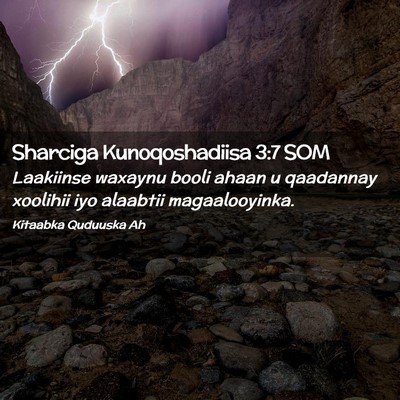 Picture 02 - Sharciga Kunoqoshadiisa 3:7 SOM - Laakiinse waxaynu booli ahaan u qaadannay - Bible Verse Picture