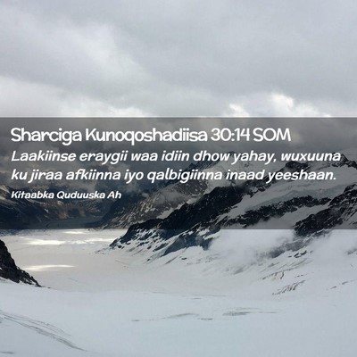 Picture 02 - Sharciga Kunoqoshadiisa 30:14 SOM - Laakiinse eraygii waa idiin dhow yahay, wuxuuna - Bible Verse Picture