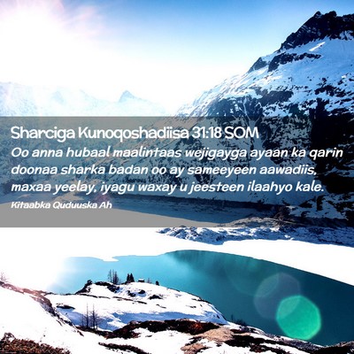 Picture 02 - Sharciga Kunoqoshadiisa 31:18 SOM - Oo anna hubaal maalintaas wejigayga ayaan ka - Bible Verse Picture