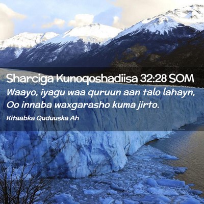 Picture 02 - Sharciga Kunoqoshadiisa 32:28 SOM - Waayo, iyagu waa quruun aan talo lahayn, Oo - Bible Verse Picture