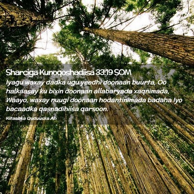 Picture 02 - Sharciga Kunoqoshadiisa 33:19 SOM - Iyagu waxay dadka ugu yeedhi doonaan buurta, Oo - Bible Verse Picture