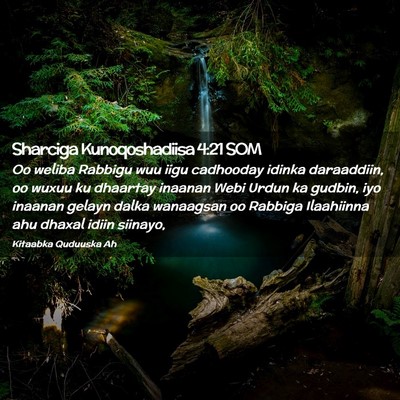 Picture 02 - Sharciga Kunoqoshadiisa 4:21 SOM - Oo weliba Rabbigu wuu iigu cadhooday idinka - Bible Verse Picture