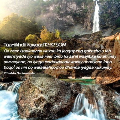 Picture 02 - Taariikhdii Kowaad 12:32 SOM - Oo reer Isaakaarna waxaa ka joogay rag garasho u - Bible Verse Picture