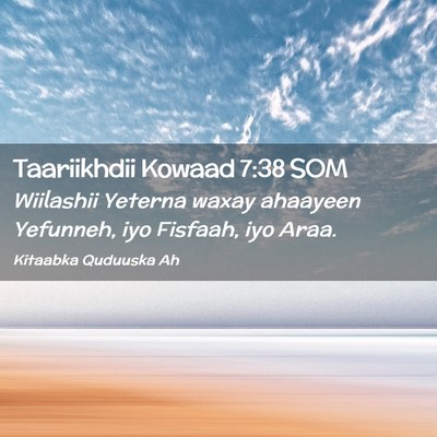 Picture 02 - Taariikhdii Kowaad 7:38 SOM - Wiilashii Yeterna waxay ahaayeen Yefunneh, iyo - Bible Verse Picture