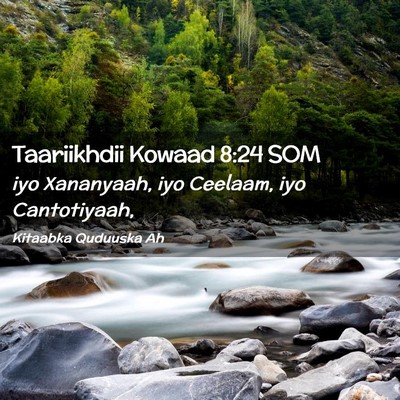 Picture 02 - Taariikhdii Kowaad 8:24 SOM - iyo Xananyaah, iyo Ceelaam, iyo - Bible Verse Picture