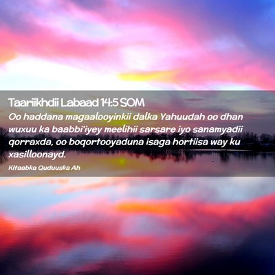 Picture 02 - Taariikhdii Labaad 14:5 SOM - Oo haddana magaalooyinkii dalka Yahuudah oo dhan - Bible Verse Picture