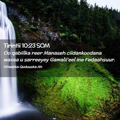 Picture 02 - Tirintii 10:23 SOM - Oo qabiilka reer Manaseh ciidankoodana waxaa u - Bible Verse Picture
