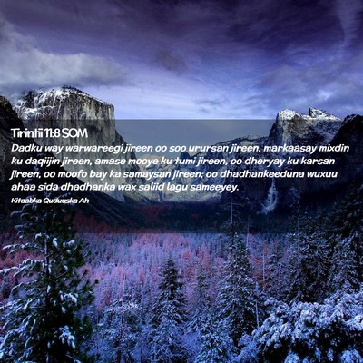 Picture 02 - Tirintii 11:8 SOM - Dadku way warwareegi jireen oo soo urursan - Bible Verse Picture