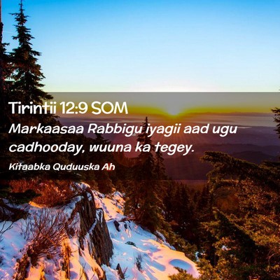Picture 02 - Tirintii 12:9 SOM - Markaasaa Rabbigu iyagii aad ugu cadhooday, wuuna - Bible Verse Picture