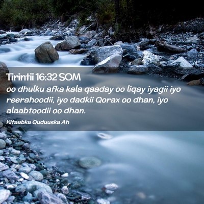 Picture 02 - Tirintii 16:32 SOM - oo dhulku afka kala qaaday oo liqay iyagii iyo - Bible Verse Picture
