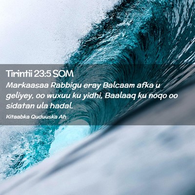 Picture 02 - Tirintii 23:5 SOM - Markaasaa Rabbigu eray Balcaam afka u geliyey, oo - Bible Verse Picture