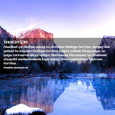 Picture 02 - Tirintii 3:4 SOM - Naadaab iyo Abiihuu waxay ku dhinteen Rabbiga - Bible Verse Picture