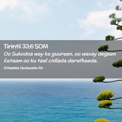 Picture 02 - Tirintii 33:6 SOM - Oo Sukodna way ka guureen, oo waxay degeen Eetaam - Bible Verse Picture