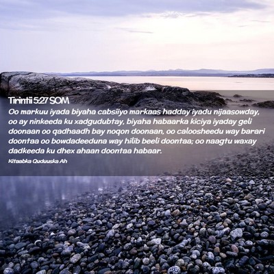 Picture 02 - Tirintii 5:27 SOM - Oo markuu iyada biyaha cabsiiyo markaas hadday - Bible Verse Picture