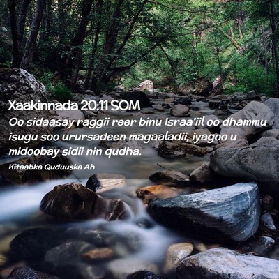 Picture 02 - Xaakinnada 20:11 SOM - Oo sidaasay raggii reer binu Israa'iil oo dhammu - Bible Verse Picture