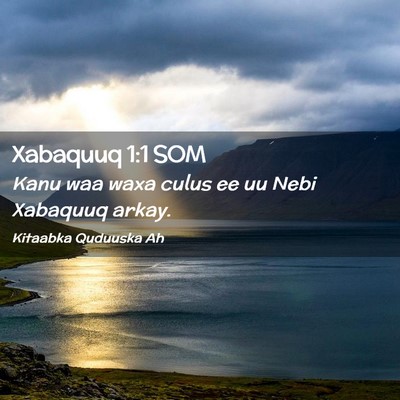 Picture 02 - Xabaquuq 1:1 SOM - Kanu waa waxa culus ee uu Nebi Xabaquuq - Bible Verse Picture