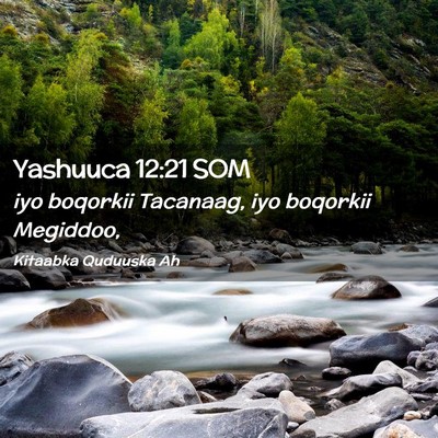 Picture 02 - Yashuuca 12:21 SOM - iyo boqorkii Tacanaag, iyo boqorkii - Bible Verse Picture