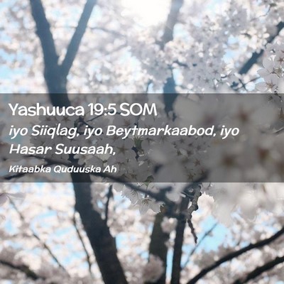 Picture 02 - Yashuuca 19:5 SOM - iyo Siiqlag, iyo Beytmarkaabod, iyo Hasar - Bible Verse Picture