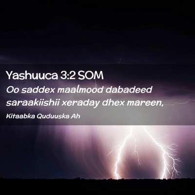 Picture 02 - Yashuuca 3:2 SOM - Oo saddex maalmood dabadeed saraakiishii xeraday - Bible Verse Picture