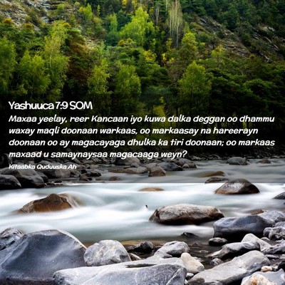 Picture 02 - Yashuuca 7:9 SOM - Maxaa yeelay, reer Kancaan iyo kuwa dalka deggan - Bible Verse Picture