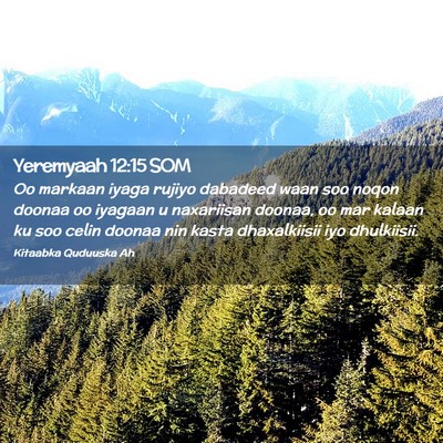 Picture 02 - Yeremyaah 12:15 SOM - Oo markaan iyaga rujiyo dabadeed waan soo noqon - Bible Verse Picture