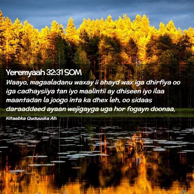 Picture 02 - Yeremyaah 32:31 SOM - Waayo, magaaladanu waxay ii ahayd wax iga - Bible Verse Picture