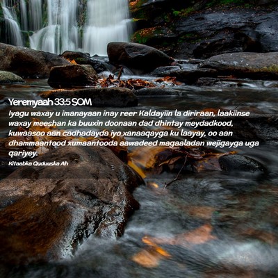 Picture 02 - Yeremyaah 33:5 SOM - Iyagu waxay u imanayaan inay reer Kaldayiin la - Bible Verse Picture